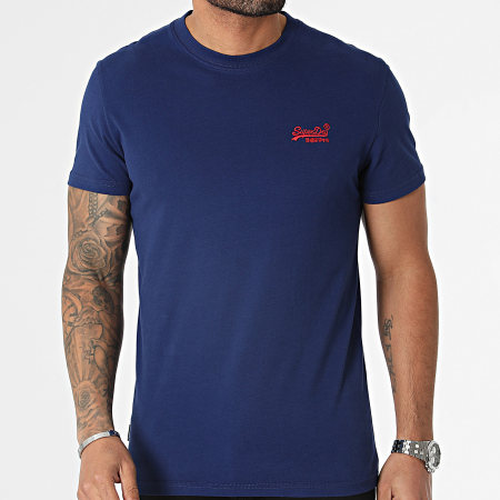 Superdry - Tee Shirt Essential Logo M1011245A Bleu Marine