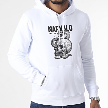 Swift Guad - Sweat Capuche NarvaLo For Life Blanc