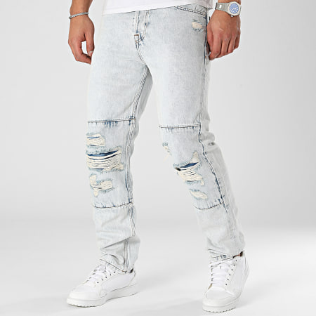 2Y Premium - Jeans regular fit con lavaggio blu