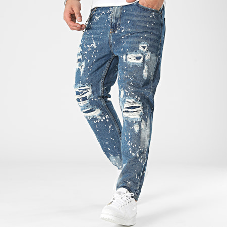 2Y Premium - Jeans skinny in denim blu