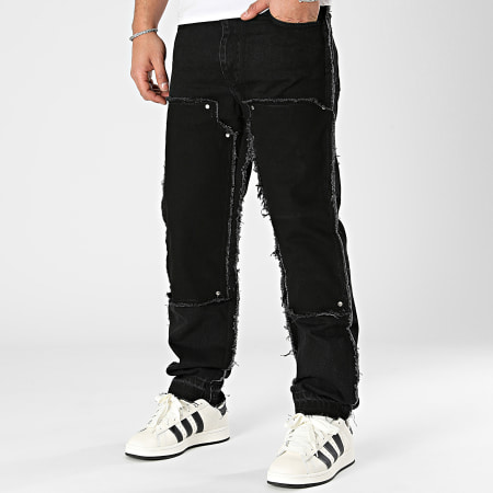2Y Premium - Jeans neri dal taglio regolare