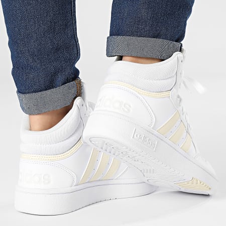 Adidas Sportswear - Baskets Montantes Femme HOOPS 3.0 MID IG6110 Footwear White Supplier Colour