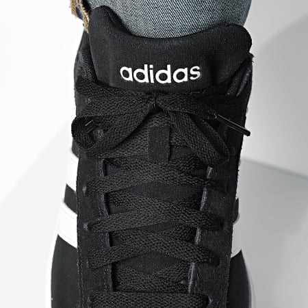 Adidas pro model black white stripes outlet