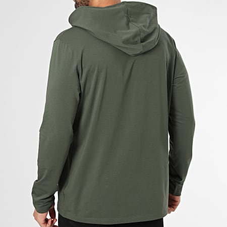 BOSS - Camiseta con capucha de manga larga Mix And Match 50515306 verde caqui