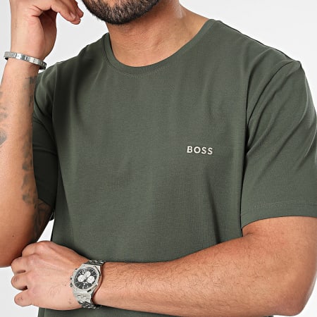 BOSS - Tee Shirt Mix And Match 50515312 Vert Kaki Foncé