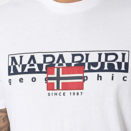 Napapijri - Camiseta S-Aylmer A4HTO Blanca