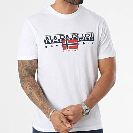 Napapijri - Tee Shirt S-Aylmer A4HTO Blanc