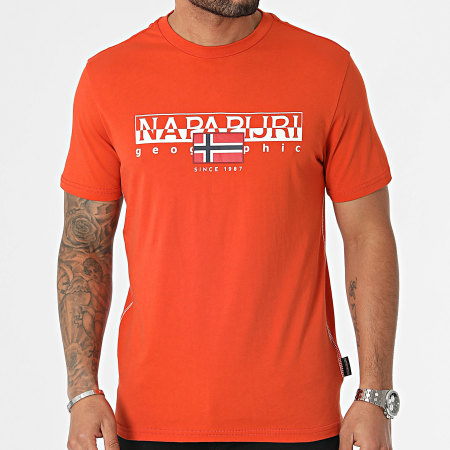 Napapijri - Camiseta S-Aylmer A4HTO Naranja