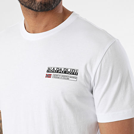 Napapijri - Tee Shirt S-Kasba A4HQQ Blanc