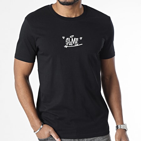 Sale Môme Paris - Camiseta Paint Tag Negro Blanco