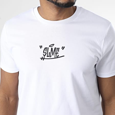 Sale Môme Paris - Camiseta Paint Tag Blanco Negro