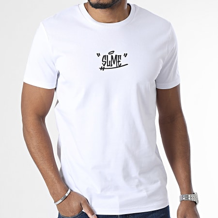 Sale Môme Paris - Tee Shirt Paint Tag Blanc Noir