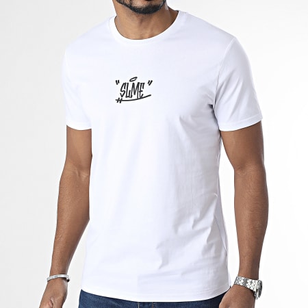 Sale Môme Paris - Tee Shirt Paint Tag Blanc Noir