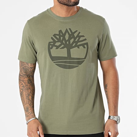 Timberland - Tee Shirt A2C2R Vert Kaki