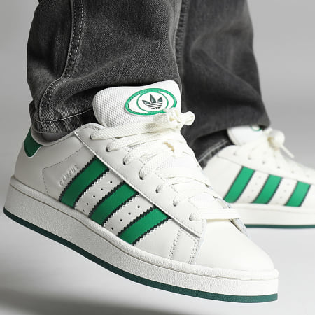 Adidas Originals - Zapatillas Campus 00s IF8762 Core White Green Off White