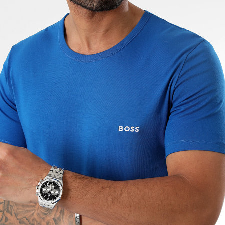 BOSS - Lote de 3 camisetas clásicas 50515002 Azul claro Azul real Azul marino