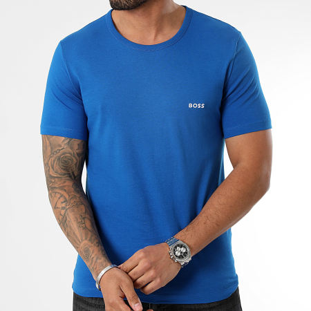 BOSS - Lote de 3 camisetas clásicas 50515002 Azul claro Azul real Azul marino