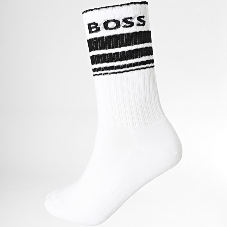 BOSS - 3 paia di calzini a coste 50515143 Bianco