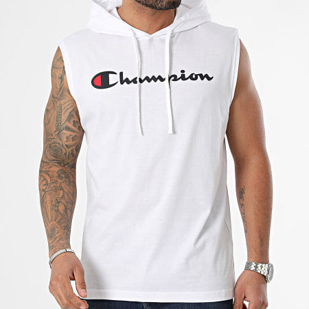 Champion - Camiseta de tirantes con capucha 219834 Blanco