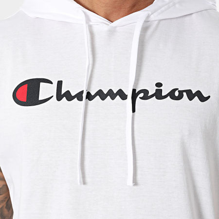 Champion - Canotta con cappuccio 219834 Bianco