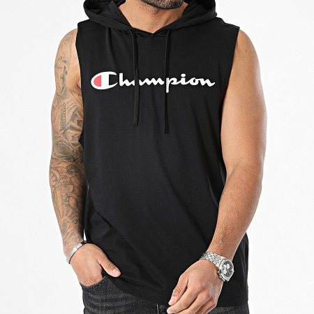 Champion - Camiseta de tirantes con capucha 219834 Negro