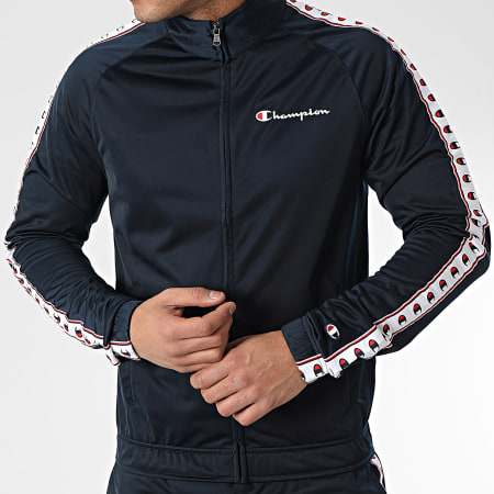 Champion - Navy 219784 Set giacca con zip e pantaloni da jogging