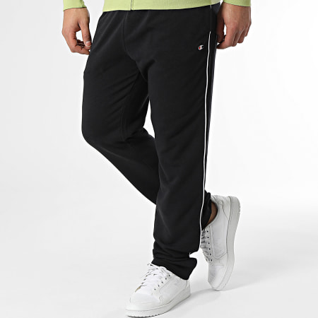 Champion - Felpa con zip e pantaloni da jogging 219942 Set verde chiaro nero