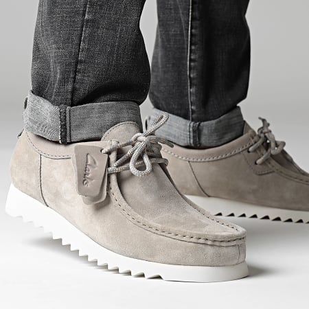 Clarks - Chaussures Wallabee Ftrelo Grey Suede