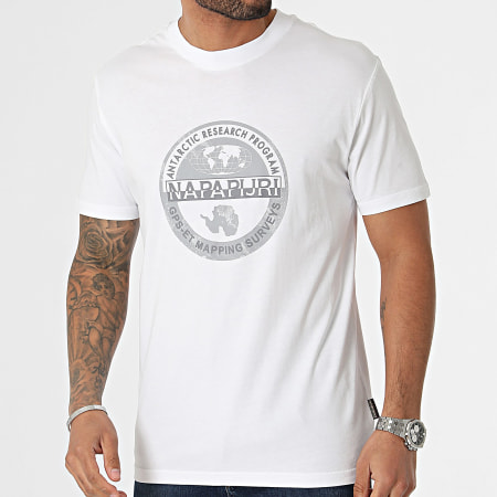 Napapijri - Tee Shirt S-Bollo A4H9K Blanc