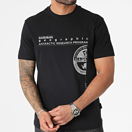 Napapijri - Camiseta S-Manta A4HQH Negro