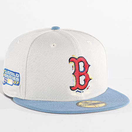 New Era - Casquette Fitted 59 Fifty Boston Red Sox 60504357 Beige Bleu Clair