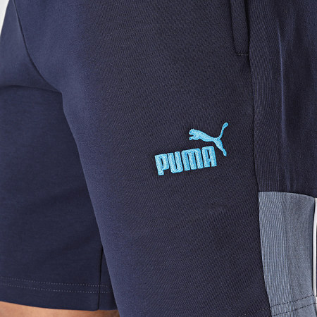 Puma - Short Jogging OM Archive 777257 Bleu Marine