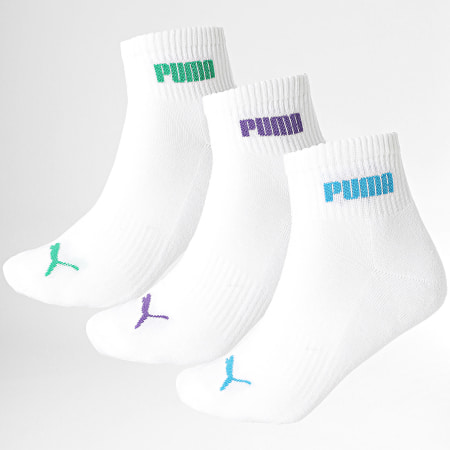 Puma - Lote de 3 pares de calcetines 701225904 Blanco
