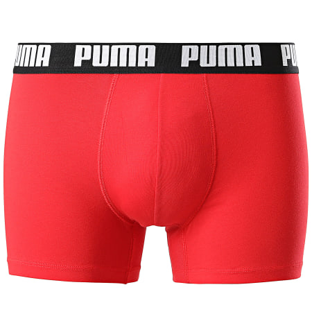 Puma - Set di 2 boxer 701226387 Rosso Nero