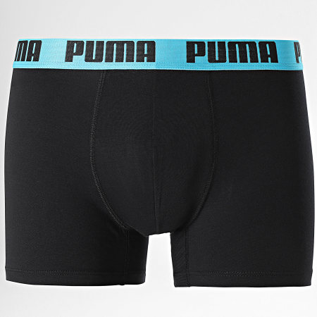 Puma - Lot De 2 Boxers 701226387 Noir Bleu Orange