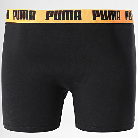Puma - Set di 2 boxer 701226387 Nero Blu Arancione