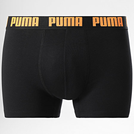 Puma - Lot De 2 Boxers 701226387 Noir Orange