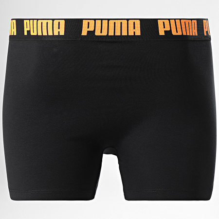 Puma - Set di 2 boxer 701226387 Nero Arancione