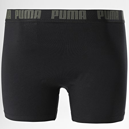 Puma - Set di 2 boxer 701226387 Verde Khaki Nero