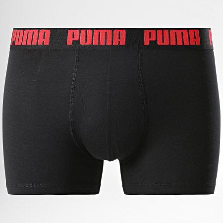 Puma - Set di 2 boxer 701226393 Rosso Nero
