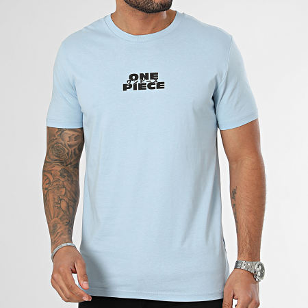 One Piece - Tee Shirt Equipage Bleu Clair