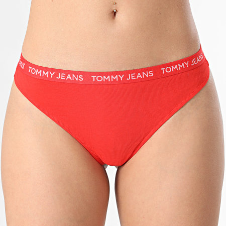 Tommy Jeans - Lot De 3 Strings Femme 5011 Rose Rouge Noir