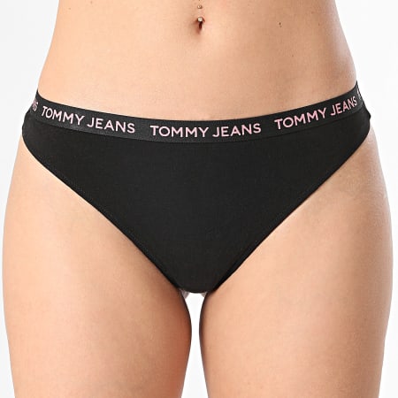 Tommy Jeans - Juego De 3 Tangas De Mujer 5011 Rosa Rojo Negro