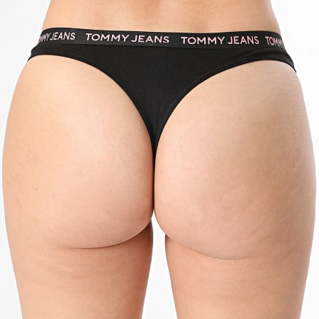 Tommy Jeans - Juego De 3 Tangas De Mujer 5011 Rosa Rojo Negro