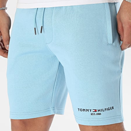Tommy Hilfiger - Tommy Logo 4201 Pantalón Corto Pequeño Azul Claro