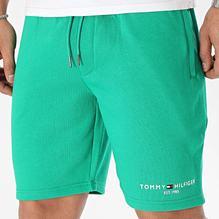 Tommy Hilfiger - Pantaloncini da jogging Tommy Logo Small 4201 Verde