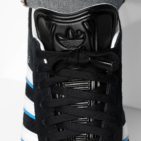Adidas Originals - Gazelle Zapatillas IG6193 Core Negro Azul Brillante Calzado Blanco