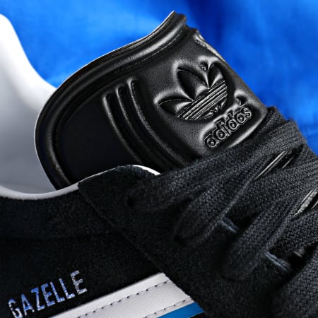 Adidas Originals - Gazelle Zapatillas IG6193 Core Negro Azul Brillante Calzado Blanco