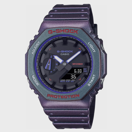G-Shock - Reloj G-Shock GA-2100AH-6AER Verde Violeta Iridiscente