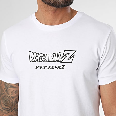 Dragon Ball Z - Tee Shirt Back Vegeta Drip Blanc